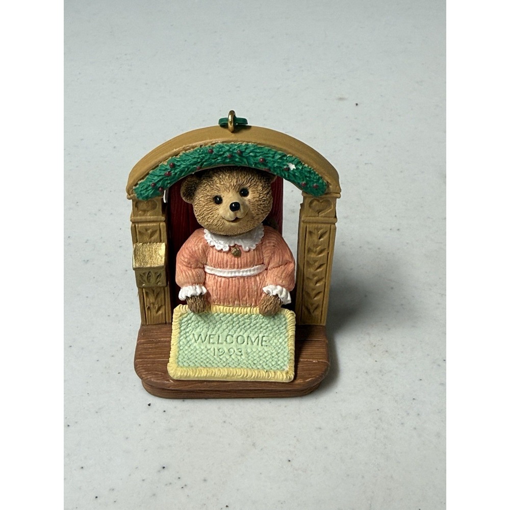 1993 Hallmark Christmas Tree Ornament Keepsake You're Always Welcome Tender